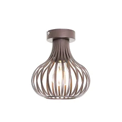 Plafonnier moderne marron 18 cm - Saffira