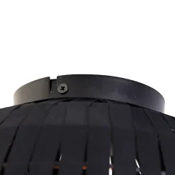 Plafonnier moderne noir 26 cm - Zoë