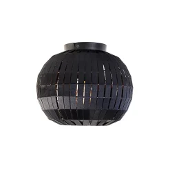 Plafonnier moderne noir 26 cm - Zoë