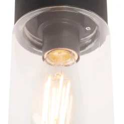 Plafonnier moderne noir 22,6 cm IP44 - Jarra