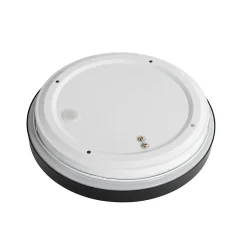 Plafonnier moderne noir et blanc 25 cm IP44 - Walden