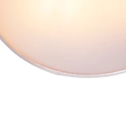 Plafonnier moderne rose 40 cm avec intérieur doré - Drum