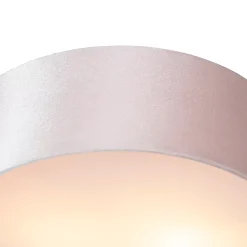 Plafonnier moderne rose 30 cm avec intérieur doré - Drum