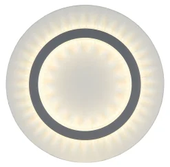 Plafonnier métal blanc mat, LED JAYDEN