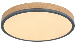 Plafonnier métal graphite, LED DORO