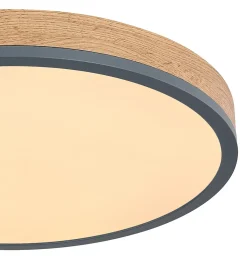 Plafonnier métal graphite, LED DORO