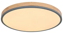 Plafonnier métal graphite, LED DORO