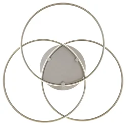 Plafonnier métal nickel mat, LED KOMBOS