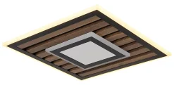 Plafonnier métal noir mat, LED WOODY
