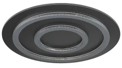 Plafonnier métal noir mat, LED JAYDEN