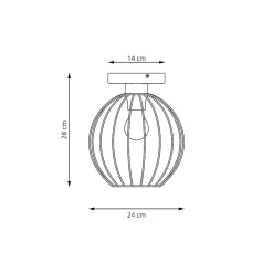 Plafonnier NEST 1 BL, Emibig Lighting, Fabriqué en EU