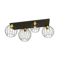 Plafonnier NEST 4 BL GOLD, Emibig Lighting, Fabriqué en EU