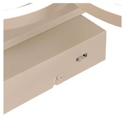 Plafonnier NICOLA en métal avec LED intégré - Taupe - Lucide