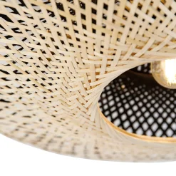 Plafonnier oriental en bambou 50 cm - Rina