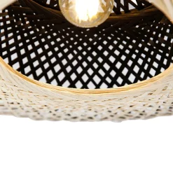 Plafonnier oriental en bambou 50 cm - Rina