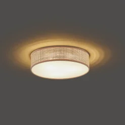 Plafonnier oriental en rotin 38 cm - Trammy