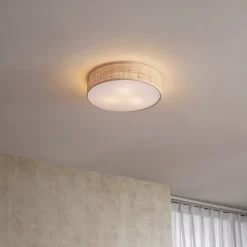 Plafonnier oriental en rotin 38 cm - Trammy