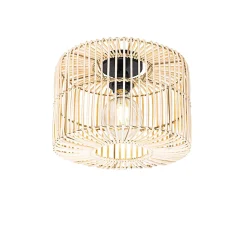 Plafonnier oriental en rotin - Maud