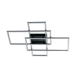Plafonnier ou applique LED dimmable futuriste triple rectangle - Eli