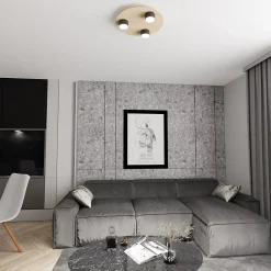 Plafonnier PIXO 3 BL, Emibig Lighting, Fabriqué en EU