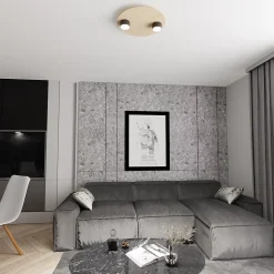 Plafonnier PIXO 2 BL, Emibig Lighting, Fabriqué en EU