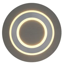 Plafonnier plastique anthracite brossé, LED JAYDEN