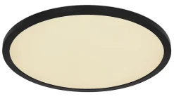 Plafonnier plastique noir, LED SAPANA