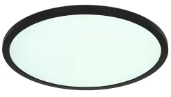 Plafonnier plastique noir, LED SAPANA