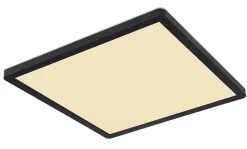 Plafonnier plastique noir, LED SAPANA