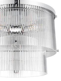 Plafonnier Rhyolit GoodHome E27 IP20 ⌀41,4cm argent