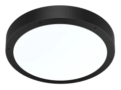 Plafonnier rond IP65 (1800LM) Noir - Voltman