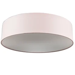 Plafonnier rose 40 cm avec LED - Drum LED