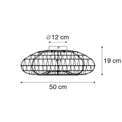 Plafonnier rétro intelligent blanc avec Wifi A60 - Lina