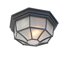 Plafonnier rustique gris foncé 26,5 IP44 - Bri