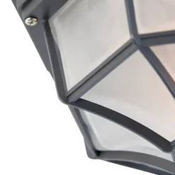 Plafonnier rustique gris foncé 26,5 IP44 - Bri