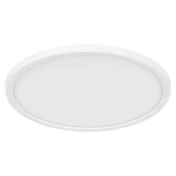Plafonnier salle de bain blanc LED integrée Solidaster blanc chaud, neutre Ø.29,4cm IP44 1600lm 14.5W GoodHome