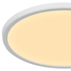 Plafonnier salle de bain blanc LED integrée Solidaster blanc chaud, neutre Ø.29,4cm IP44 1600lm 14.5W GoodHome