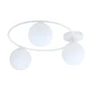 Plafonnier SOPRA 3 WH OPAL, Emibig Lighting, Fabriqué en EU
