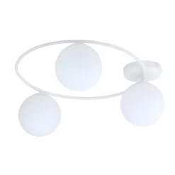 Plafonnier SOPRA 3 WH OPAL, Emibig Lighting, Fabriqué en EU
