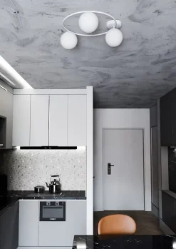 Plafonnier SOPRA 3 WH OPAL, Emibig Lighting, Fabriqué en EU