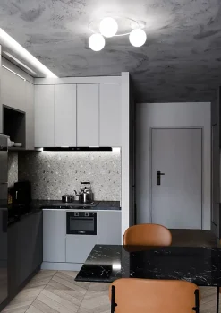 Plafonnier SOPRA 3 WH OPAL, Emibig Lighting, Fabriqué en EU