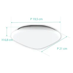 Plafonnier spécial Salle de Bains (21 cm) - Voltman