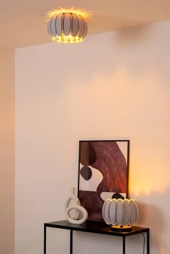 Plafonnier SPENCER en feutrine avec 1xE27 - Gris - Lucide