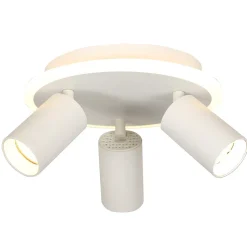 Plafonnier spot orientable rond 3 lumières LED CCT réglable 3000-6000K design moderne Parma