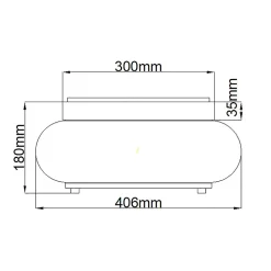 Plafonnier Trilogy 3 lumières Abat-Jour En Verre