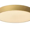 Plafonnier UNAR en acrylique avec LED intégré - Or Mat / Laiton - Lucide