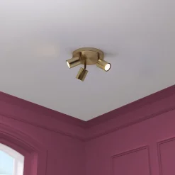 Plafonnier Vico doré 20x20cm - Atmosphera