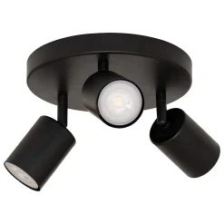 Plafonnier Vico noir 20x20cm - Atmosphera