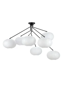 Plafonnier 7xE14, max. 15W, blanc/noir , dimmable - Markslöjd - Galaxy
