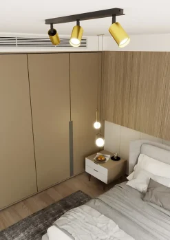 Plafonnier ZEN 3 BLACK, Emibig Lighting, Fabriqué en EU